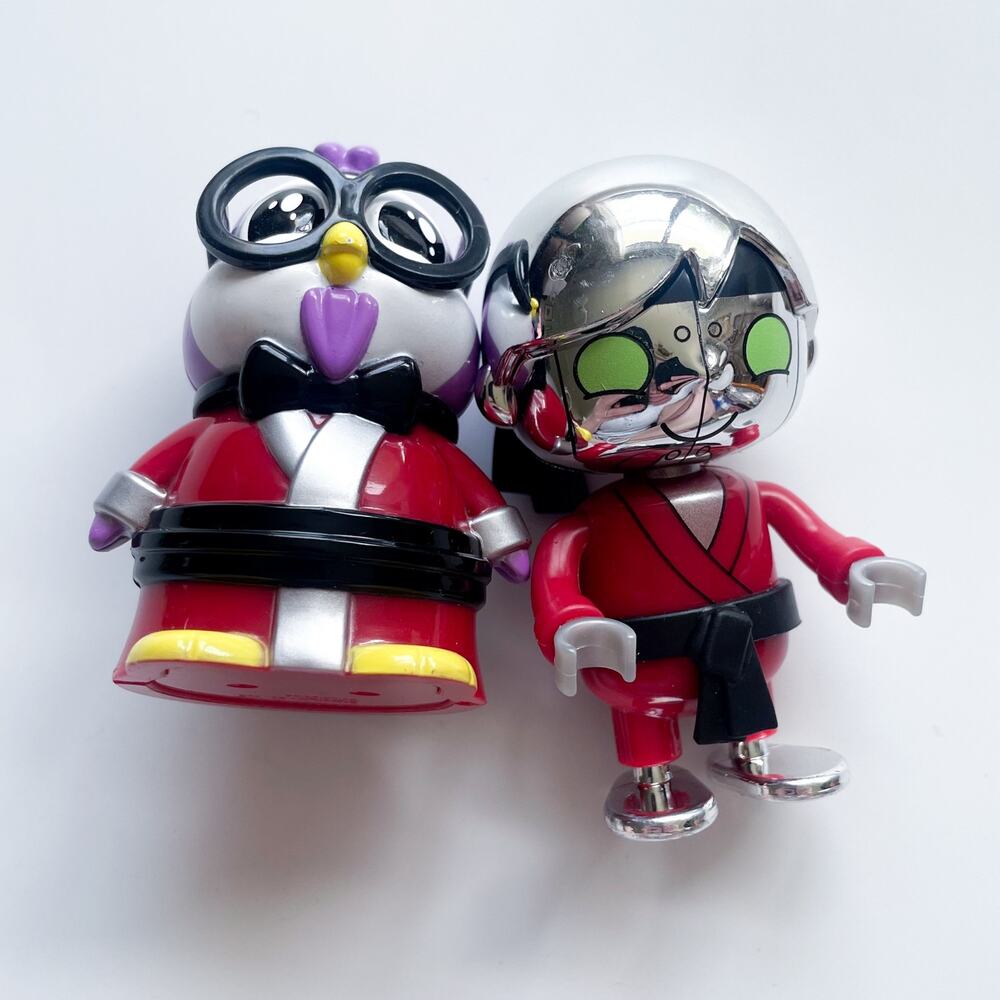 Ryan's World Action Figures Peck the Penguin and Ninja Robot Lot of 2
